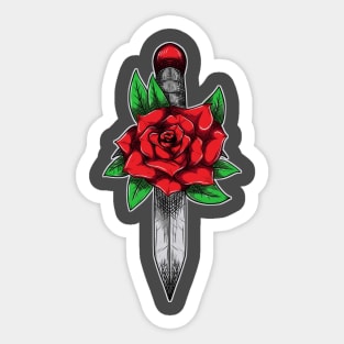 knife flower Sticker